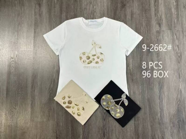 Bluzki damskie Roz Standard, Mix Kolor Paczka 8 szt